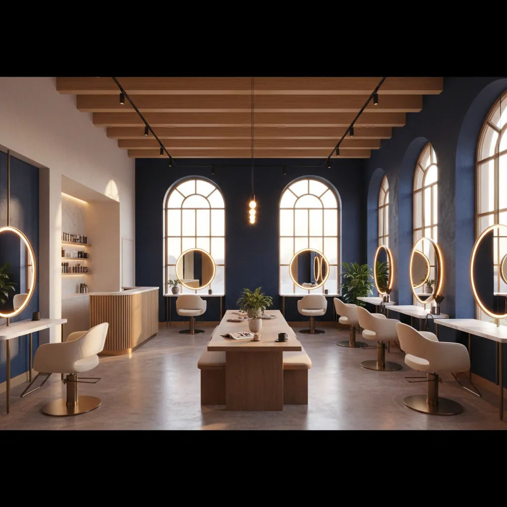 Warm interieur van Haarmode Hans Plas kapsalon in Woerden