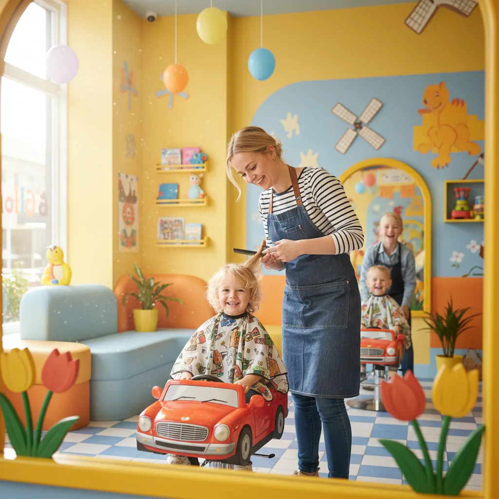 Kinderkapsels — kind bij de kapper